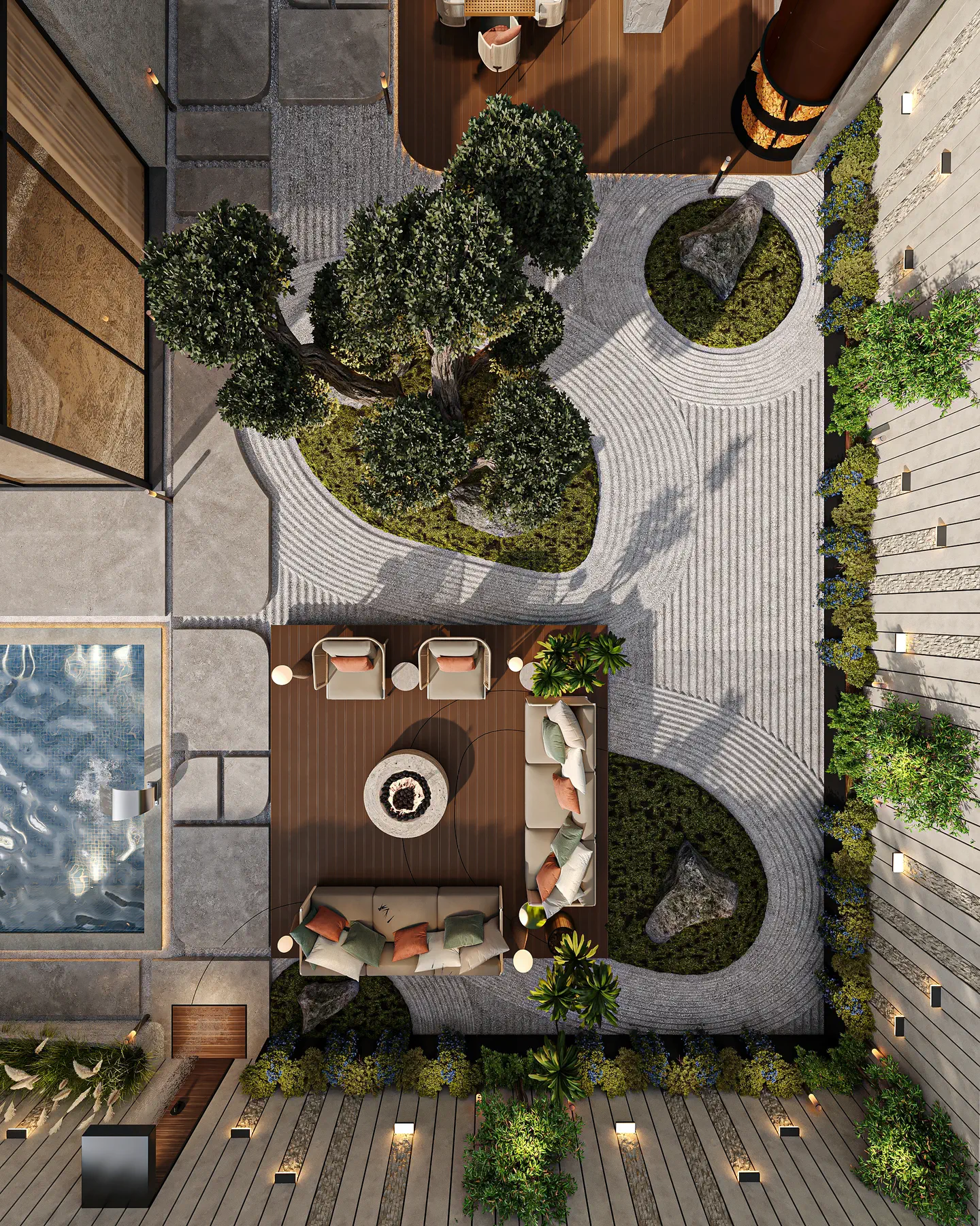 Amman Villa: Courtyard Landscape