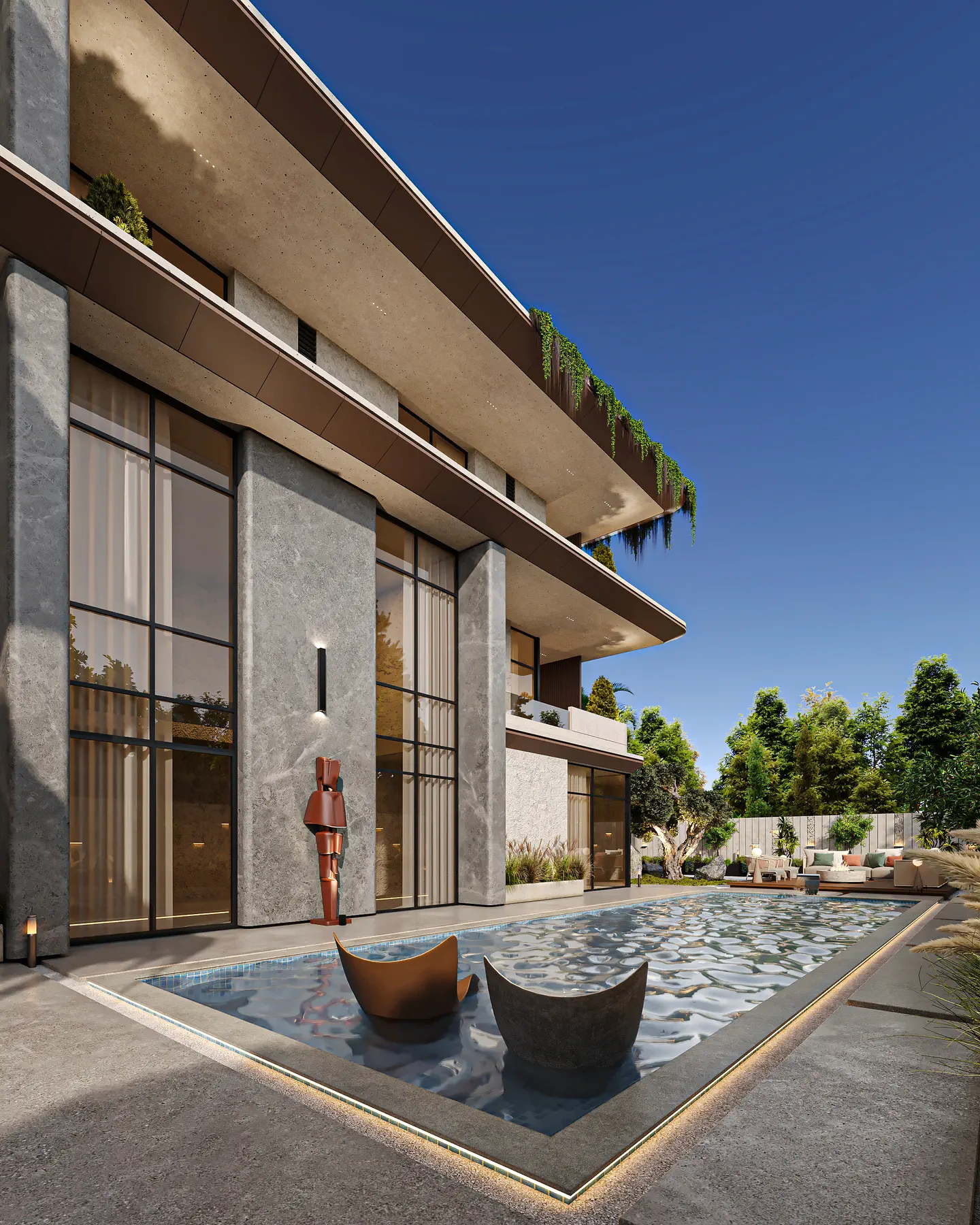 Amman Villa: Pool & Outdoor Living, view 2 of 3