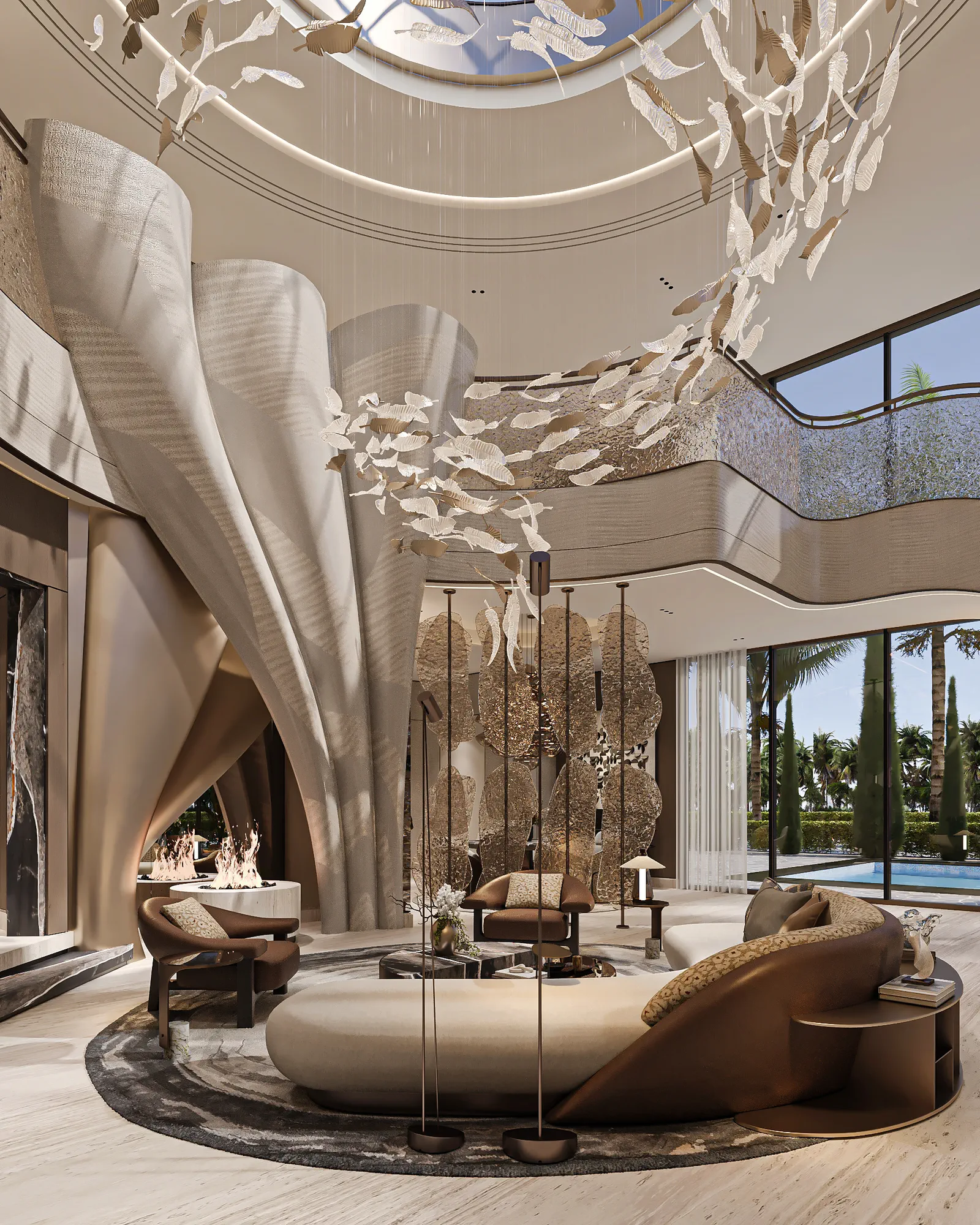 Lumina Villa: interior design, Dubai, UAE