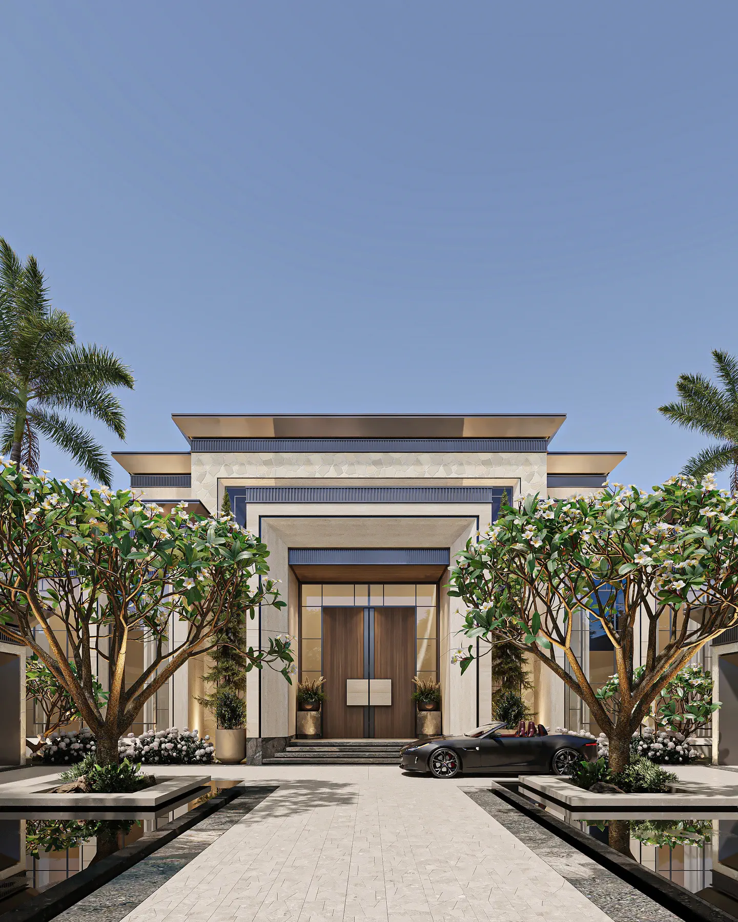 The Monolith Villa: Front Facade