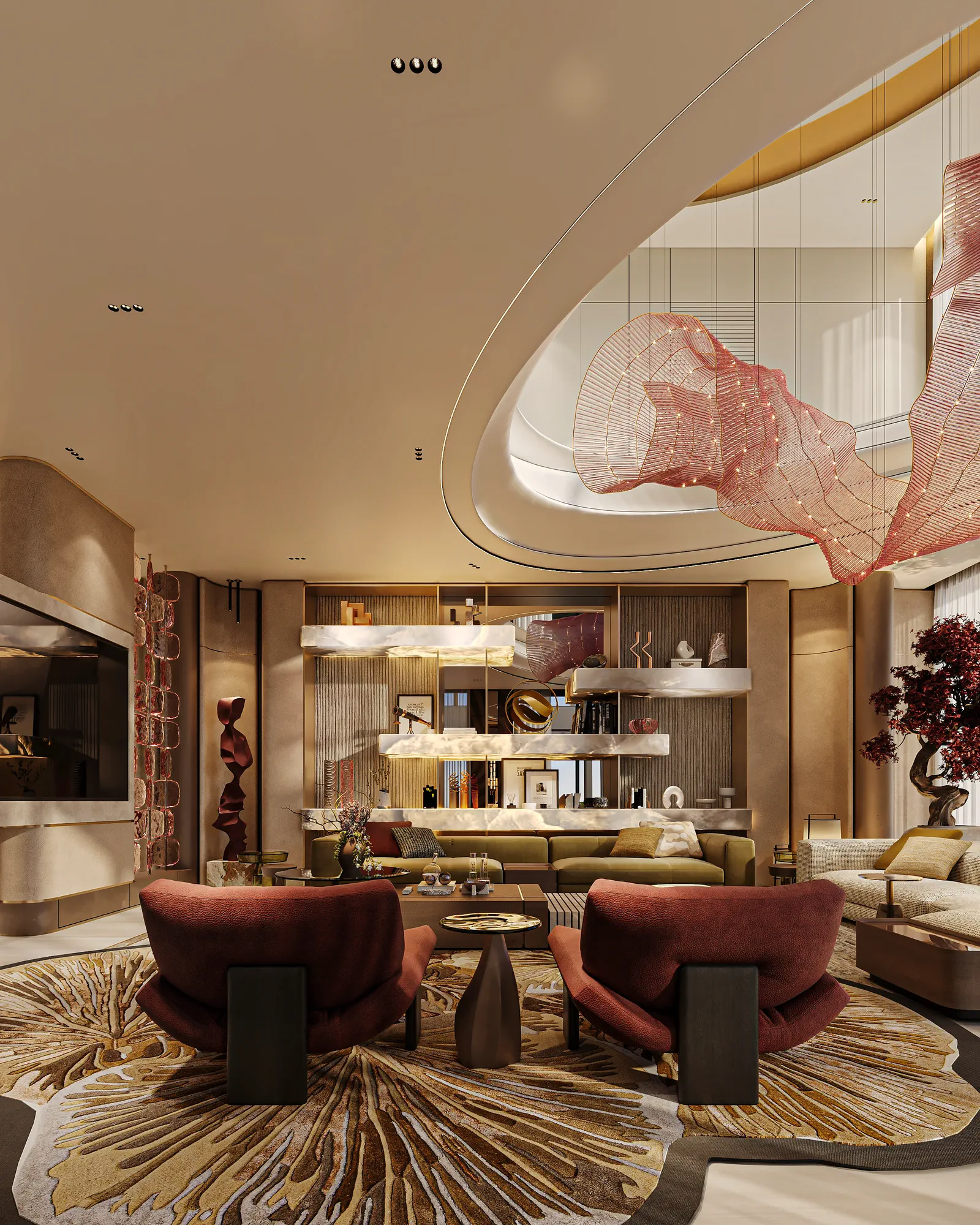 Dar Al-Najd Villa: interior design, Riyadh, KSA