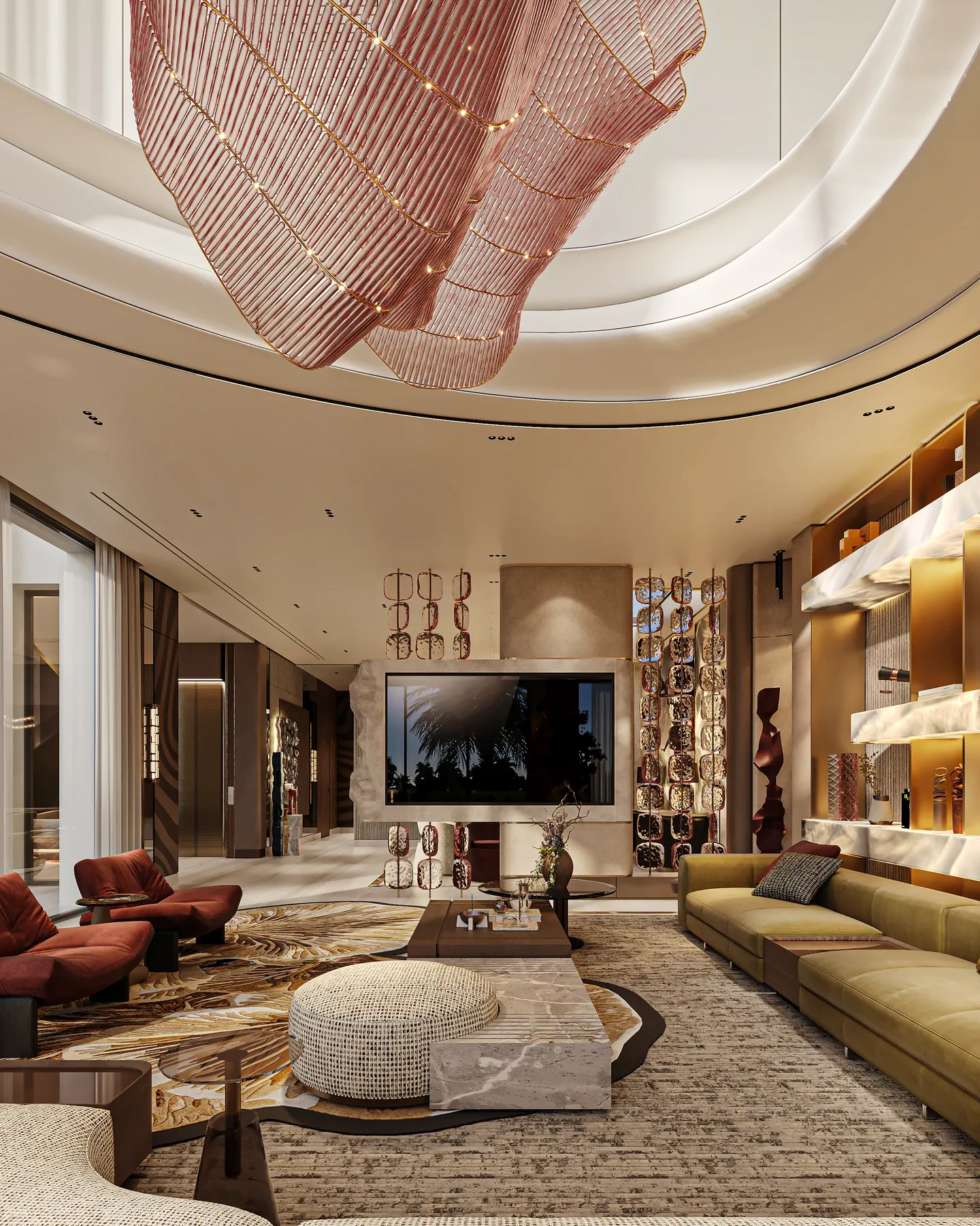 Dar Al-Najd Villa: Living Room, view 3 of 4