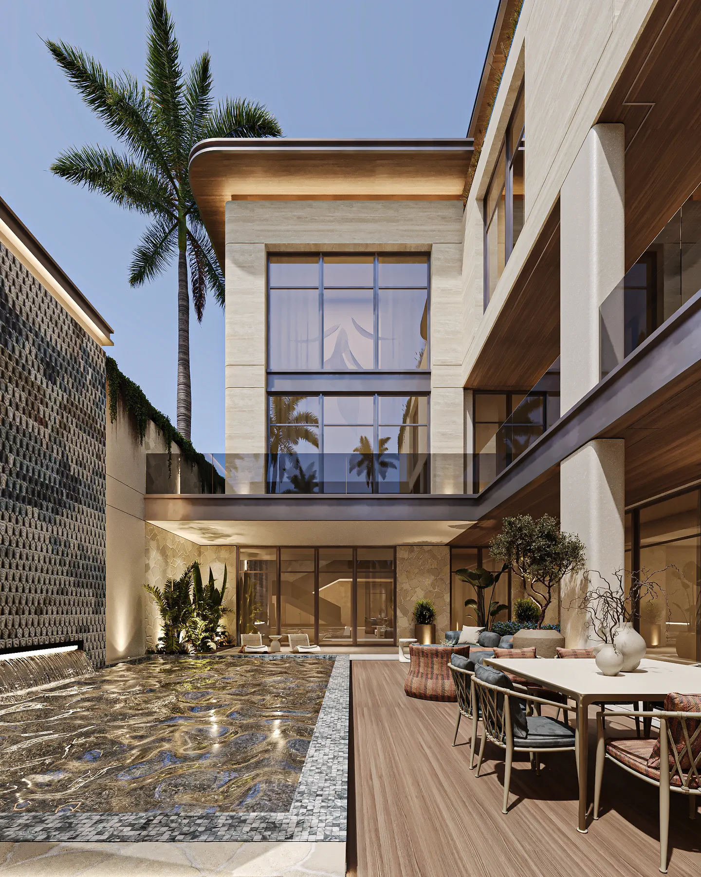 Al Malqa Villa: Courtyard, view 1 of 3