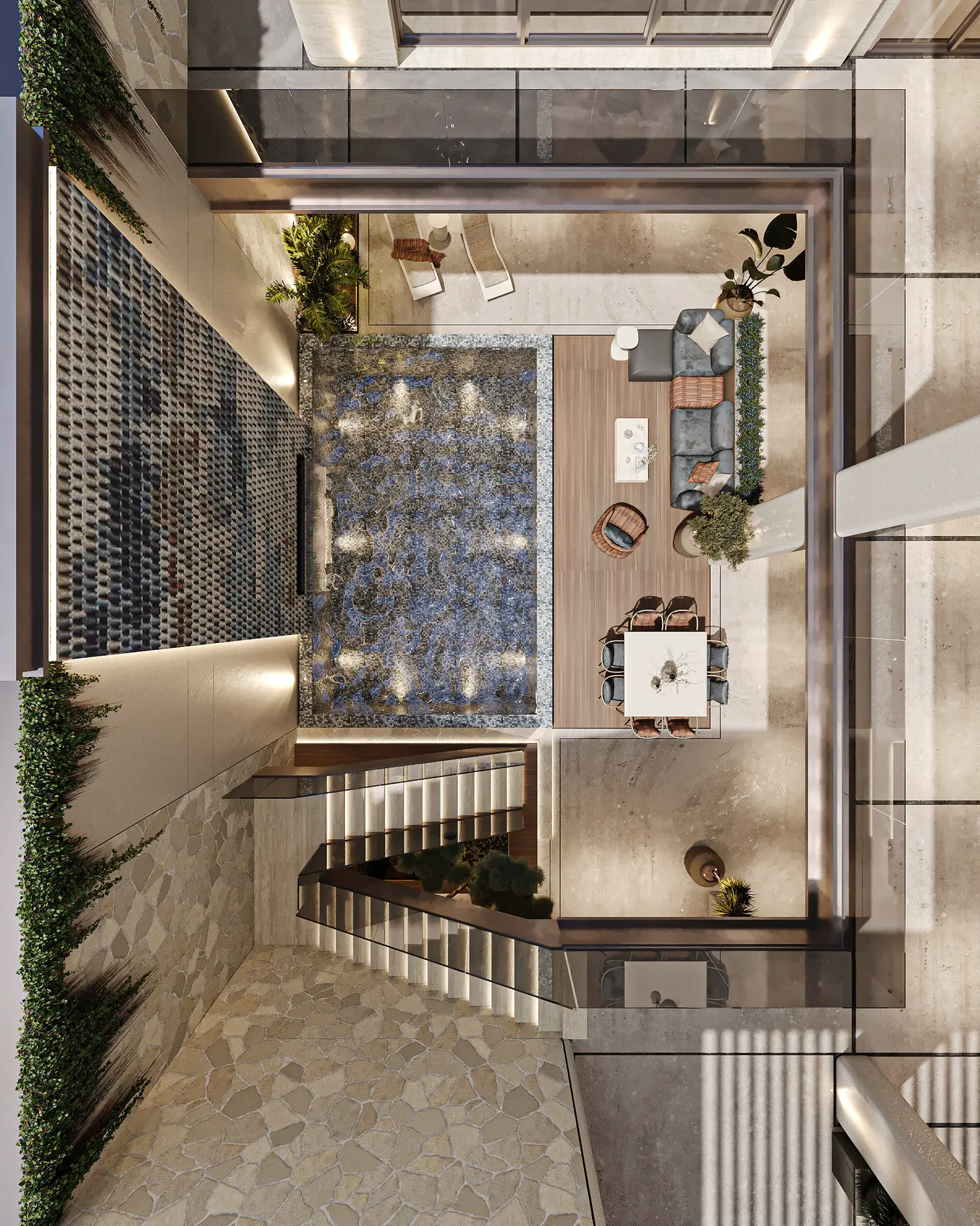 Al Malqa Villa: Courtyard, view 3 of 3