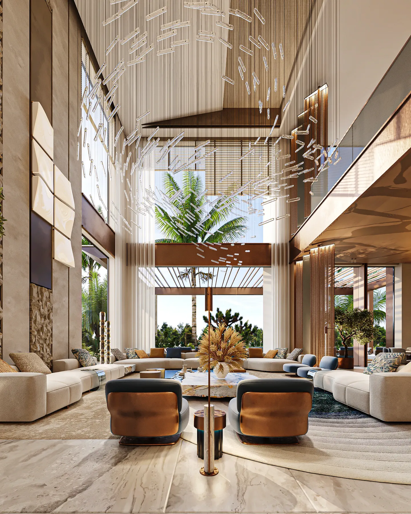Jubailah Residences: Living Room, view 1 of 3