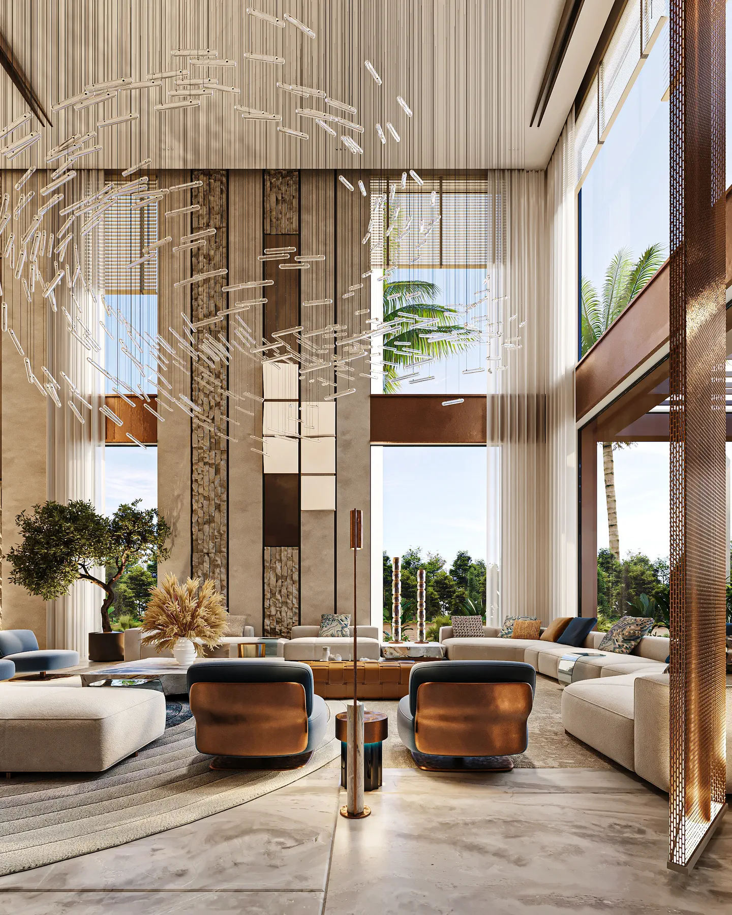 Jubailah Residences: Living Room, view 2 of 3