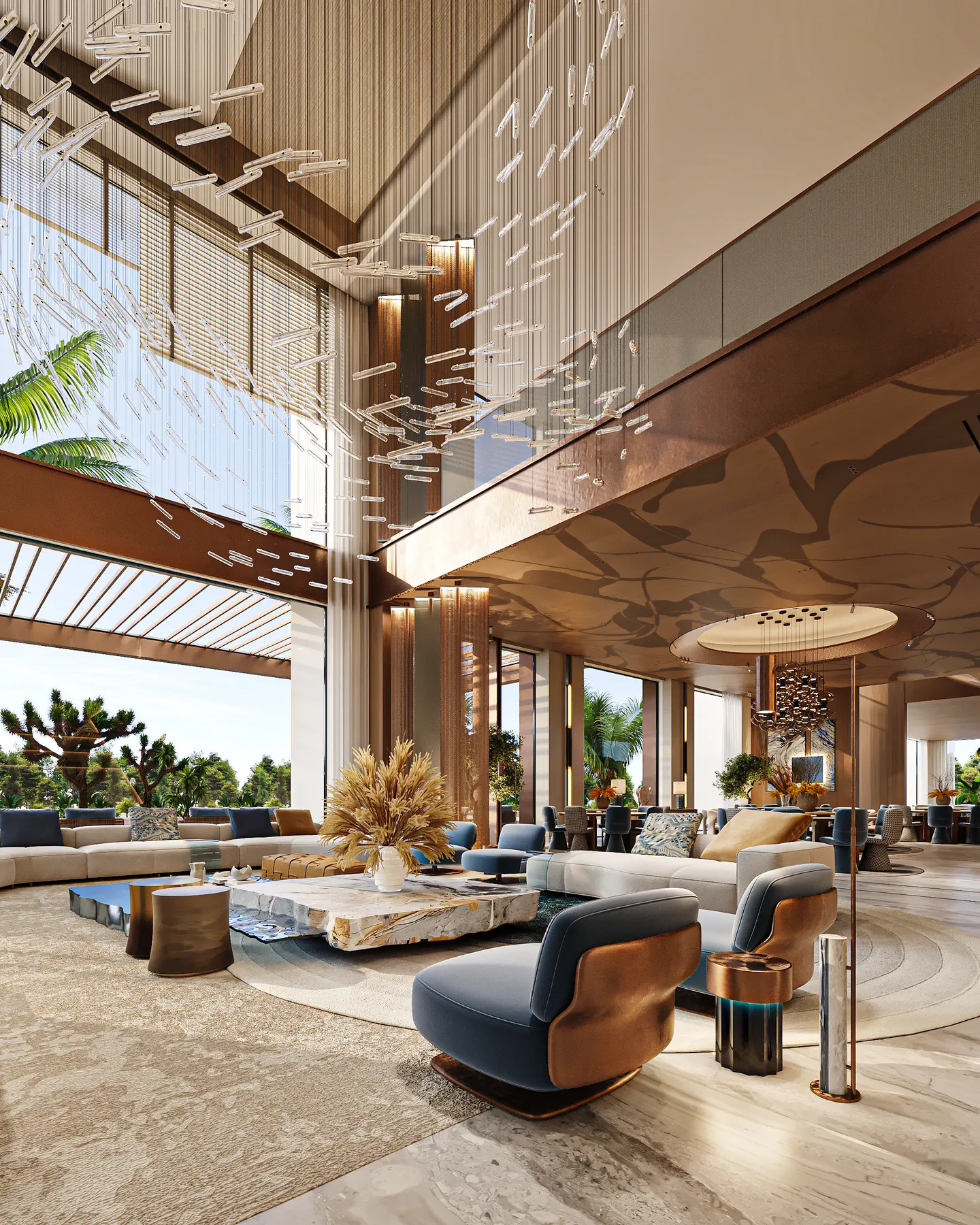 Jubailah Residences: Living Room, view 3 of 3