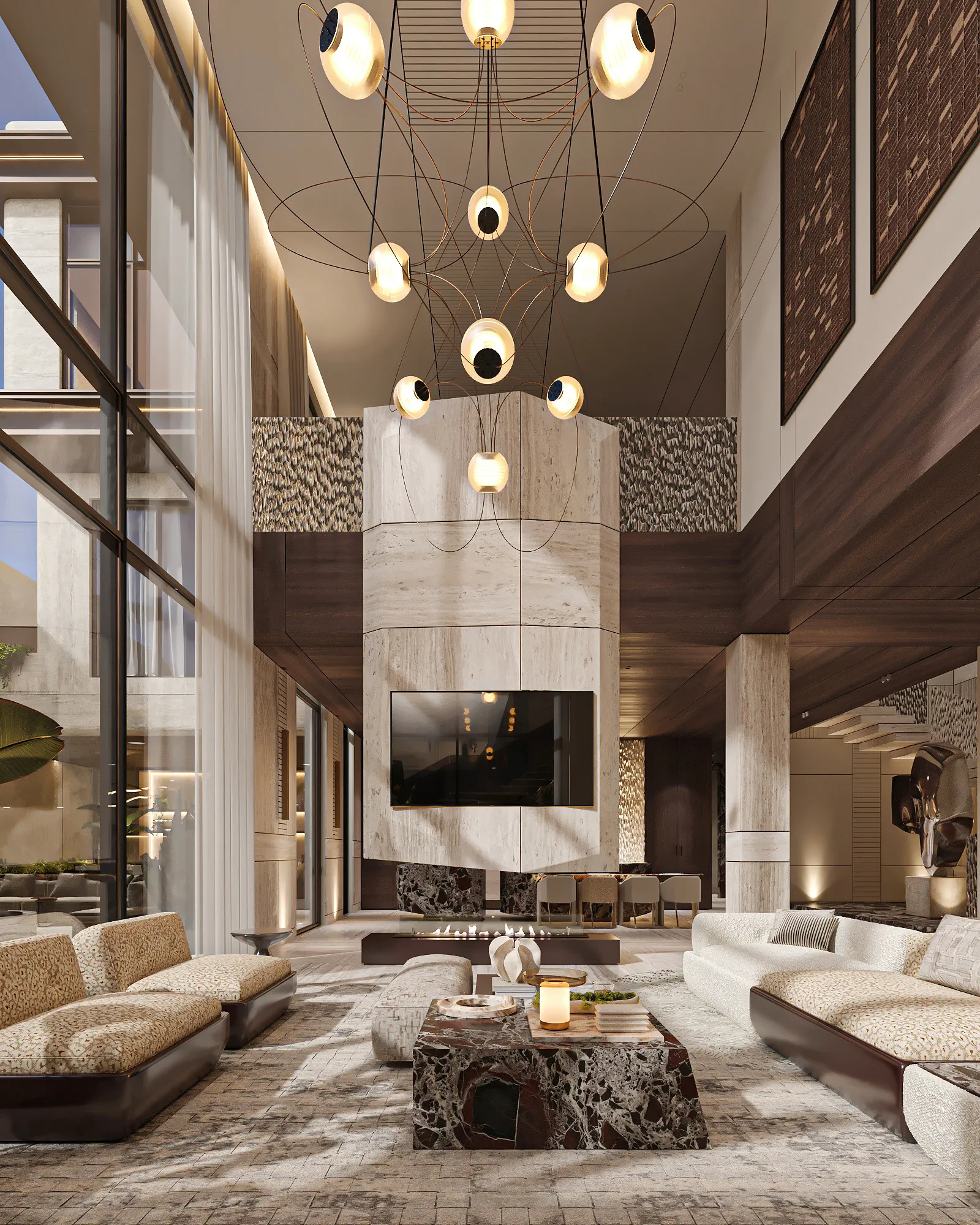 Qairawan Residences: interior design, Qairawan, Riyadh