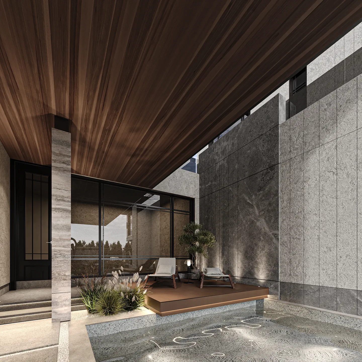 Malqa Residences: Pool Terrace