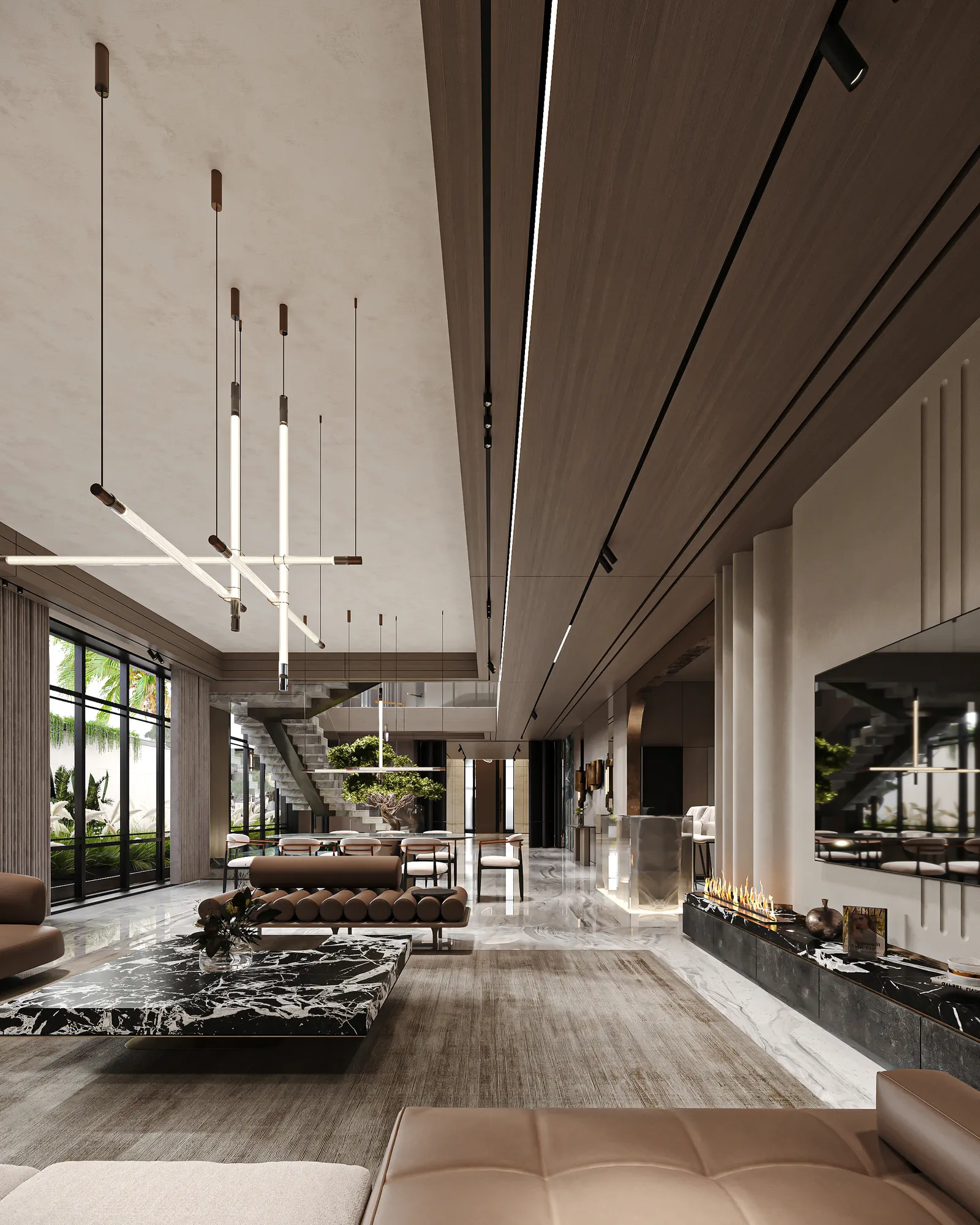 Al Rihab Residence: interior design, Riyadh, KSA