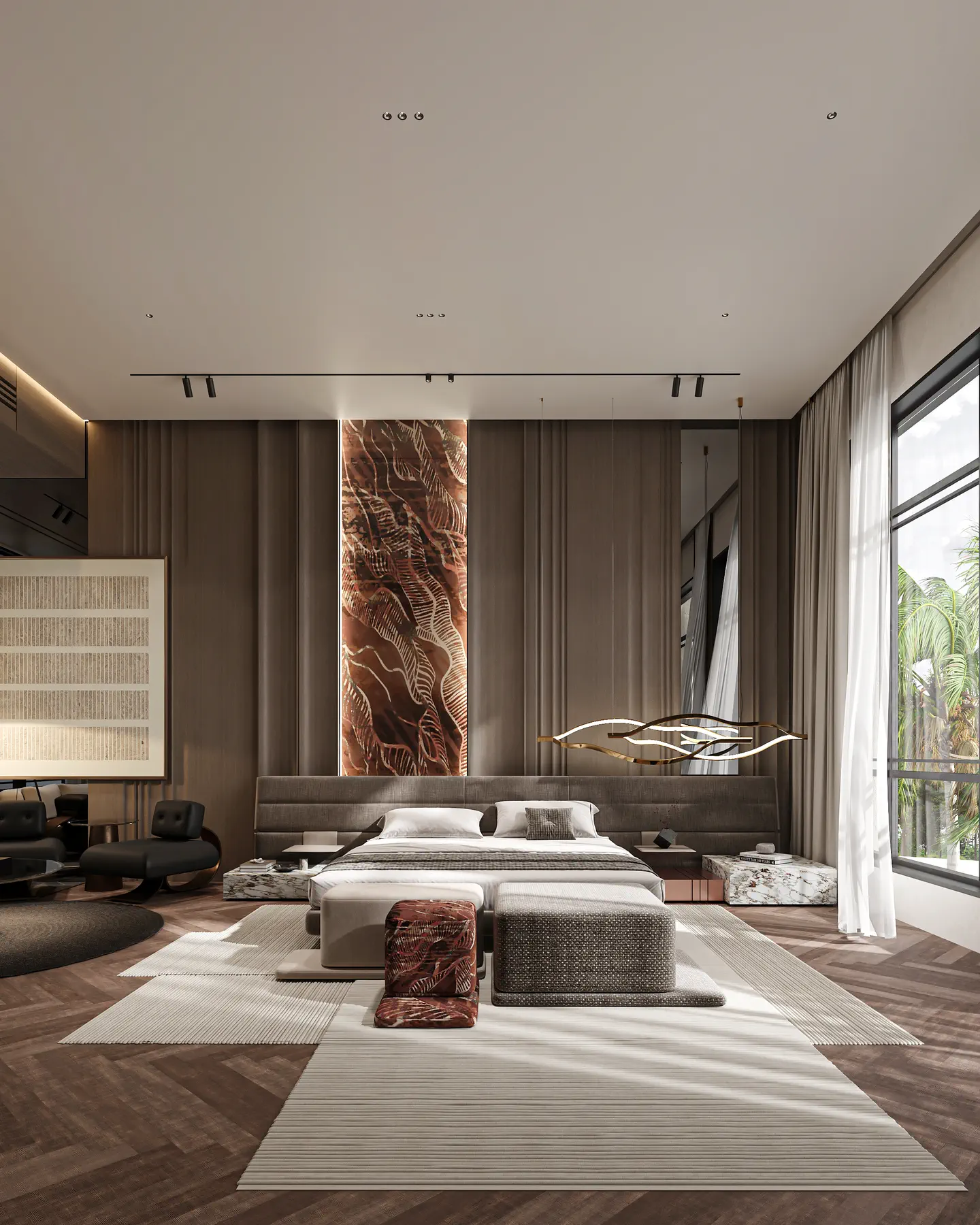 Al Rihab Residence: Master Bedroom, view 1 of 2