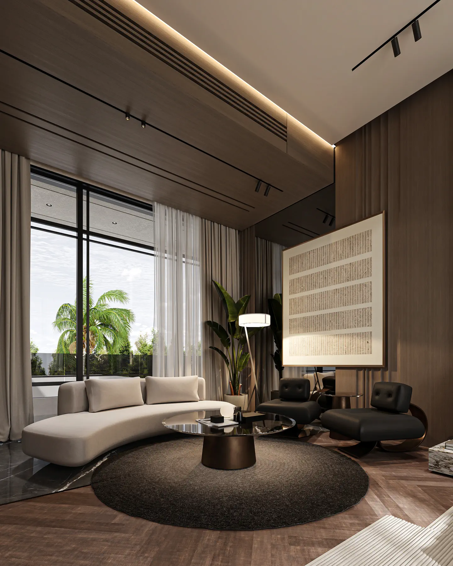 Al Rihab Residence: Master Bedroom, view 2 of 2