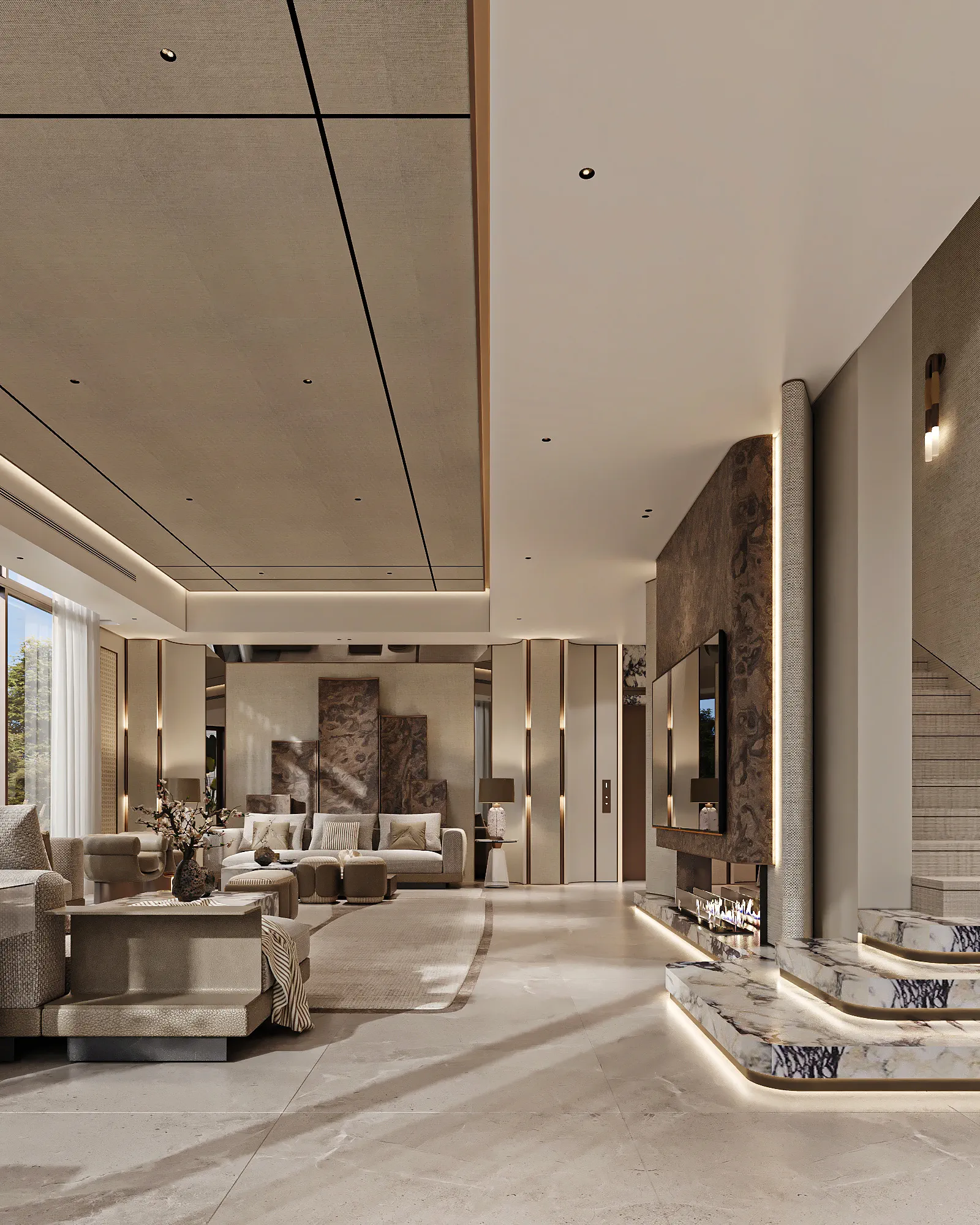 The Narjis Residence: interior design, An Narjis, Riyadh