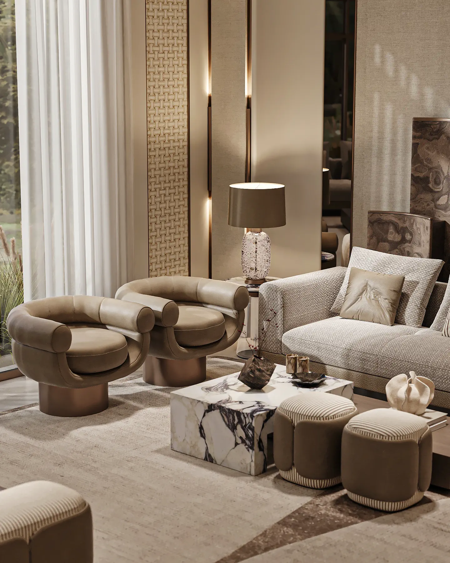 The Narjis Residence: Living Room, view 4 of 4