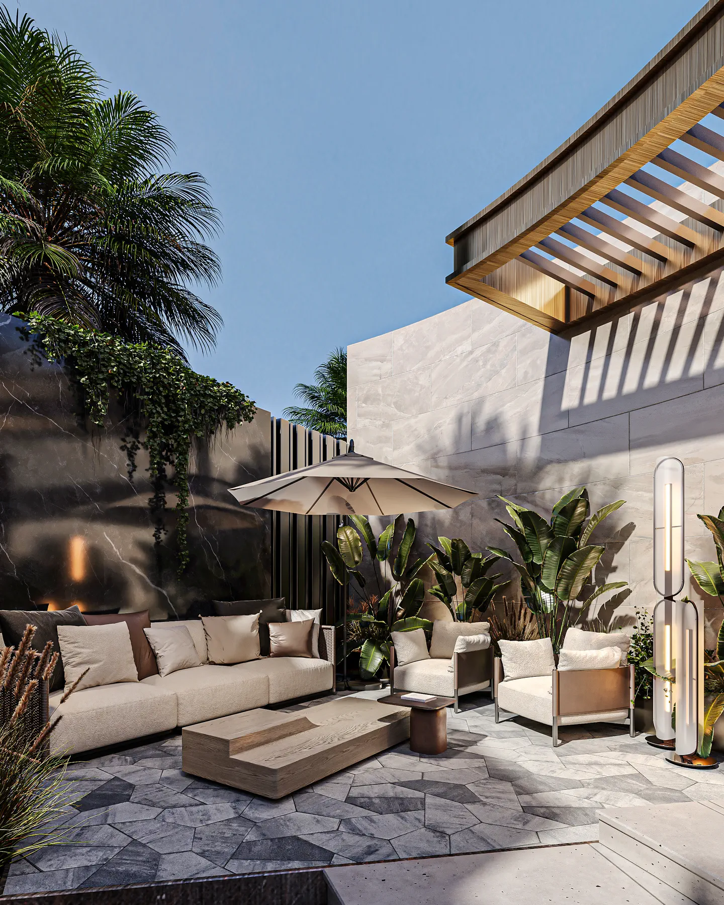 Irqah Residence: Outdoor Living, view 1 of 2