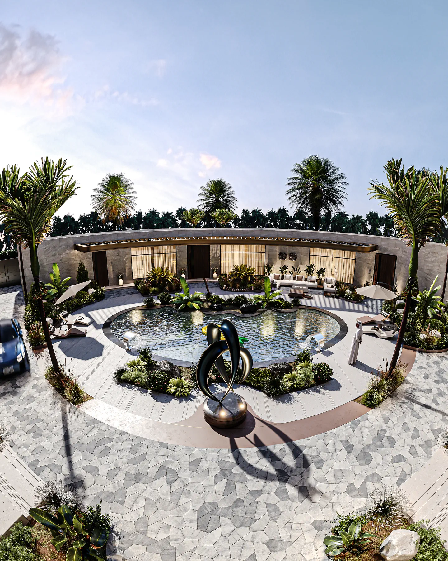 Irqah Residence: Pool & Landscape, view 2 of 2