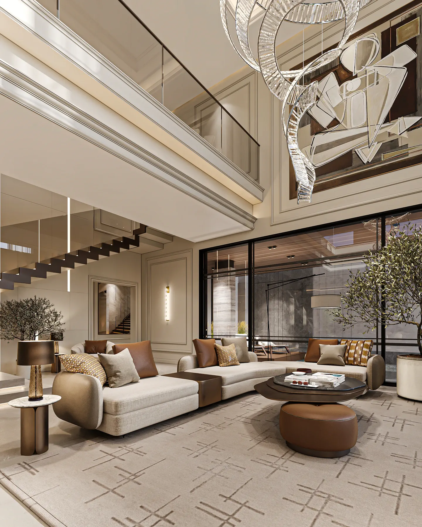 Malqa Residences: Double-Height Lounge