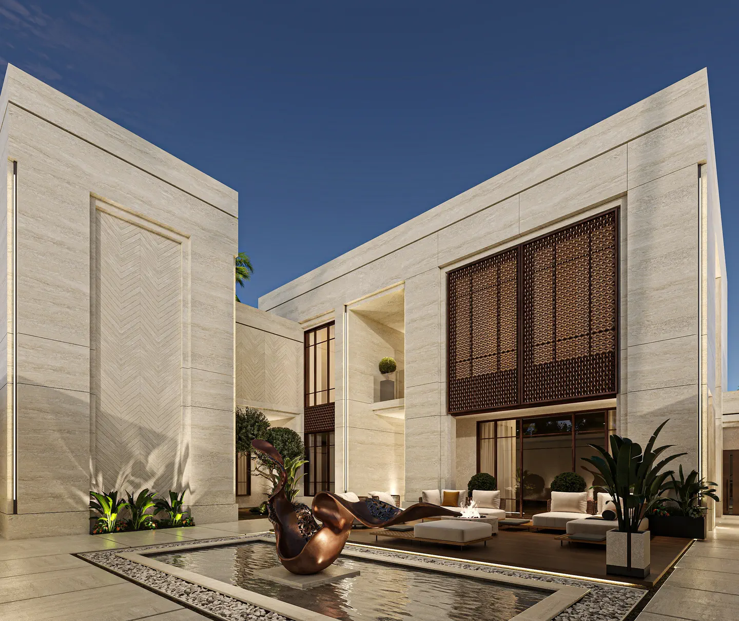 Dammam Residences: Courtyard, view 1 of 2