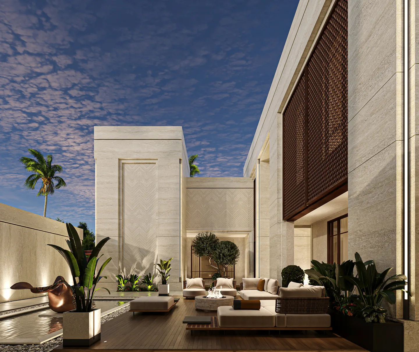 Dammam Residences: Courtyard, view 2 of 2