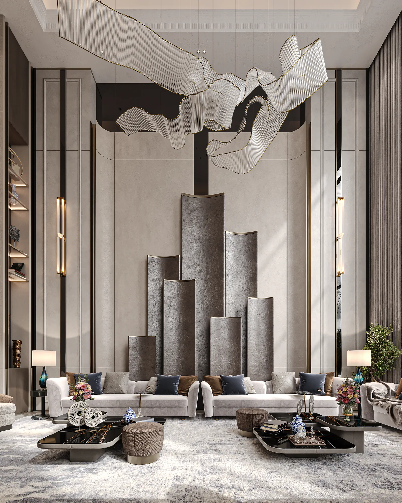 Al-Kthiri Residence: interior design, Riyadh, KSA