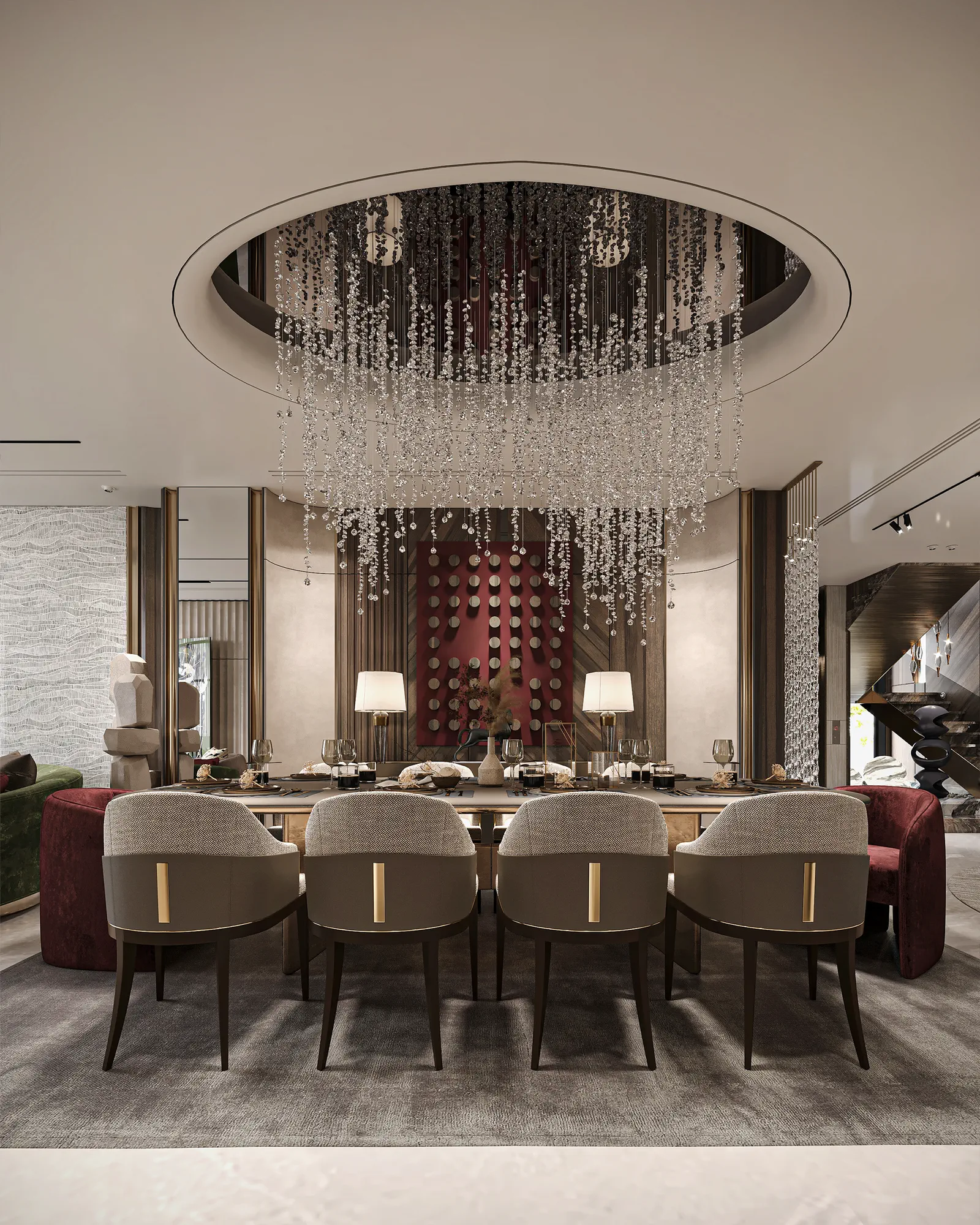 Schemate Villa: interior design, Sodic West, Egypt