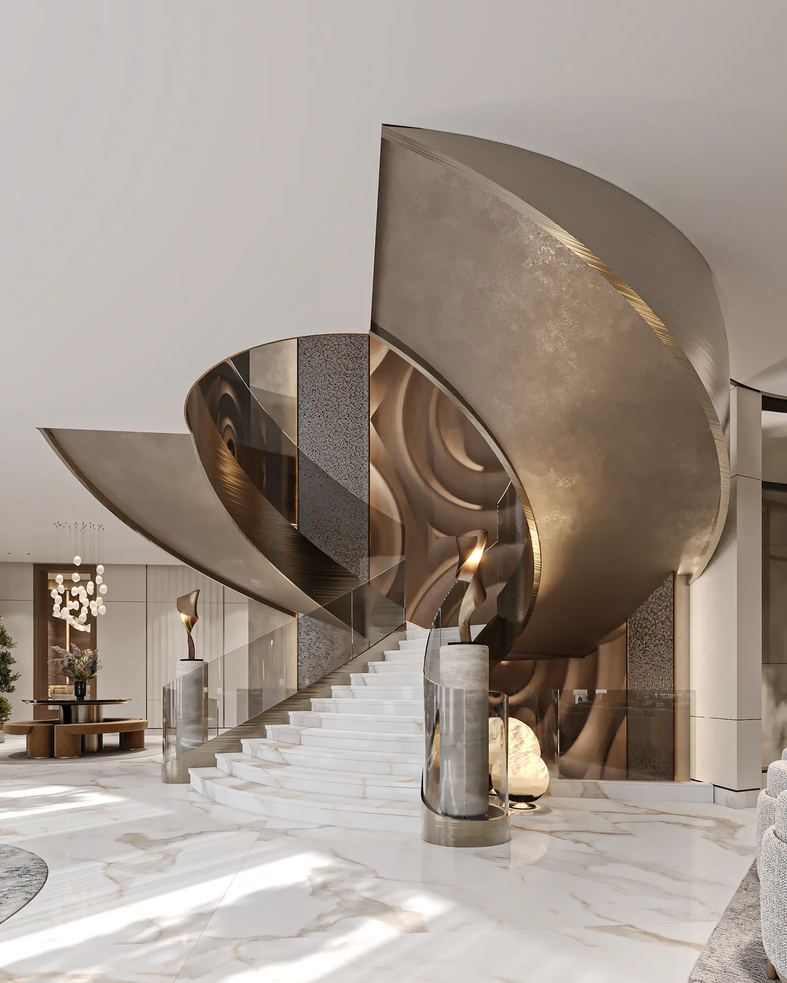 The Rakan Residence: interior design, Irqah, Riyadh