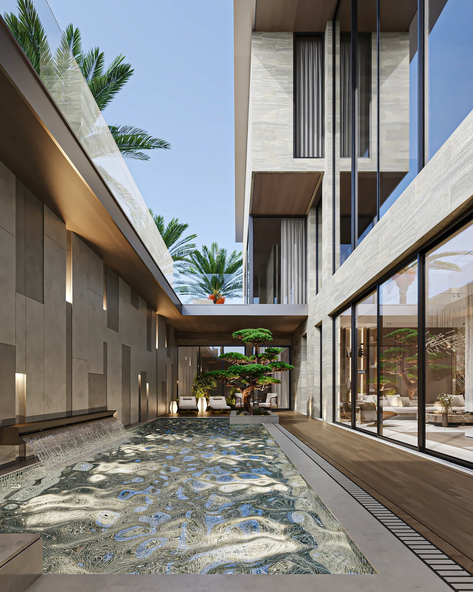 The Qairawan Villa: interior design, Qairawan, Riyadh
