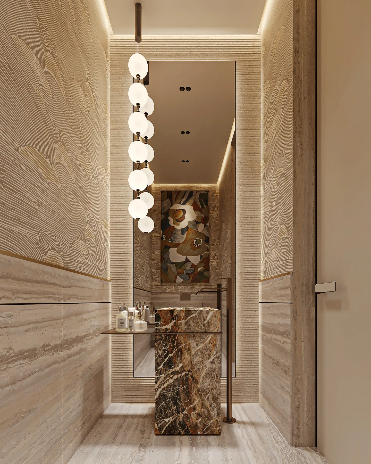 The Qairawan Villa: Guest Washroom, view 1 of 2