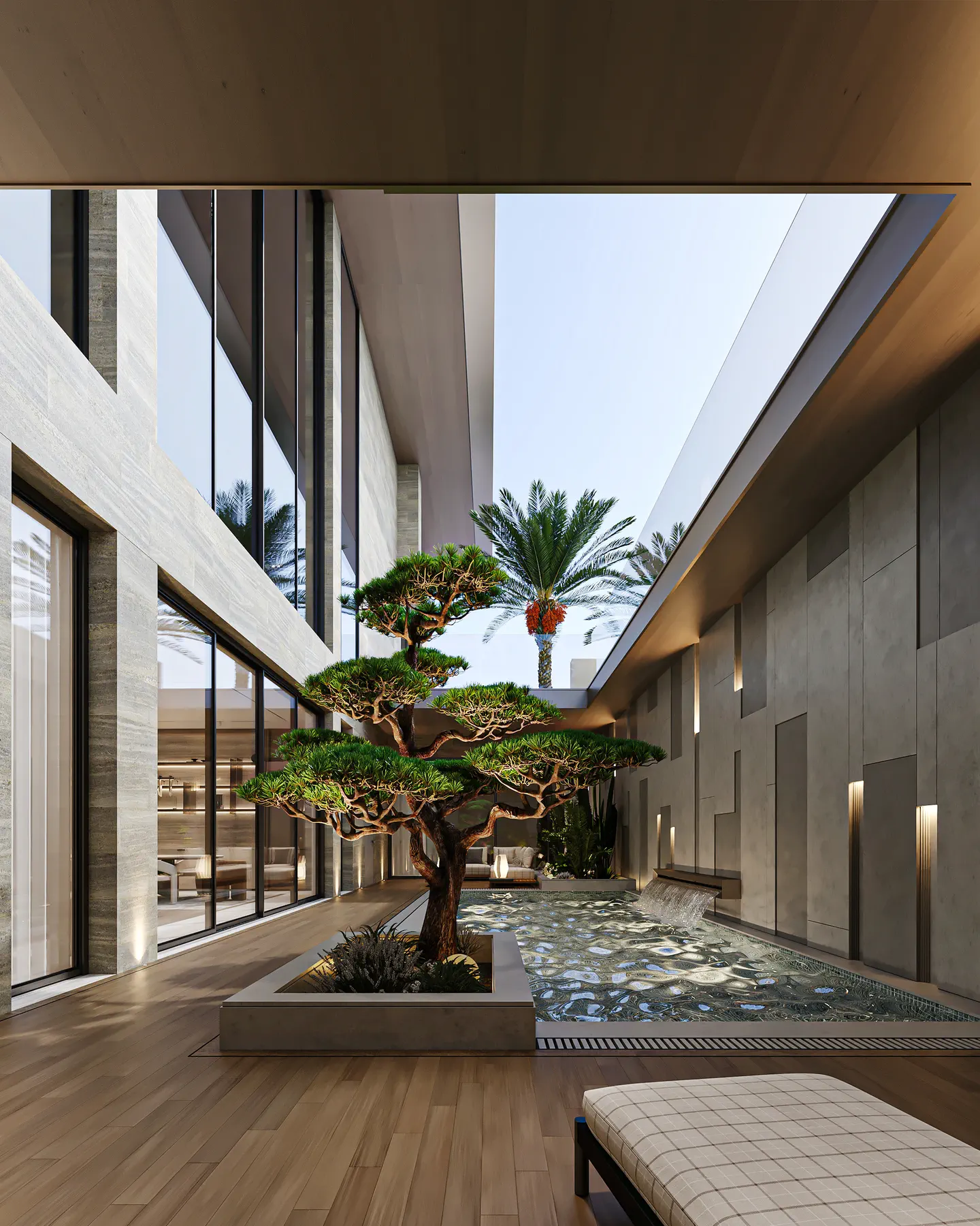 The Qairawan Villa: Internal Courtyard