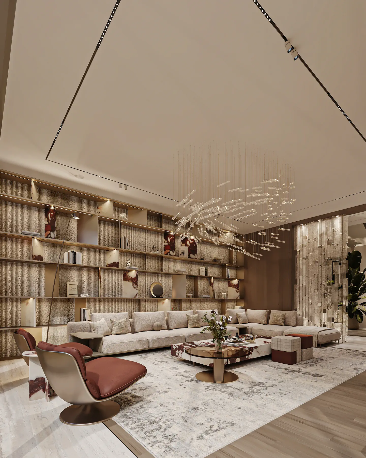 The Qairawan Villa: Living Room, view 2 of 3