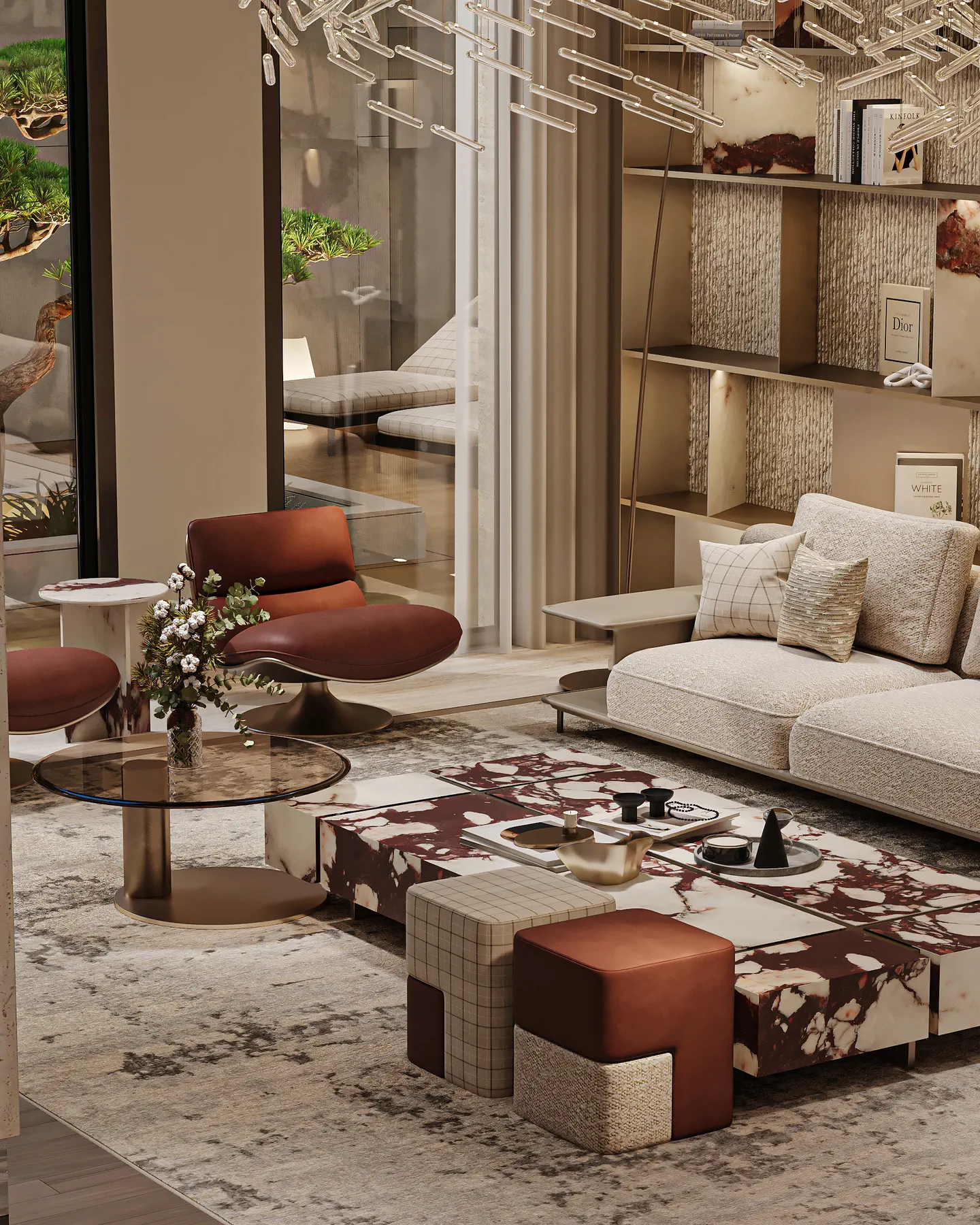 The Qairawan Villa: Living Room, view 3 of 3