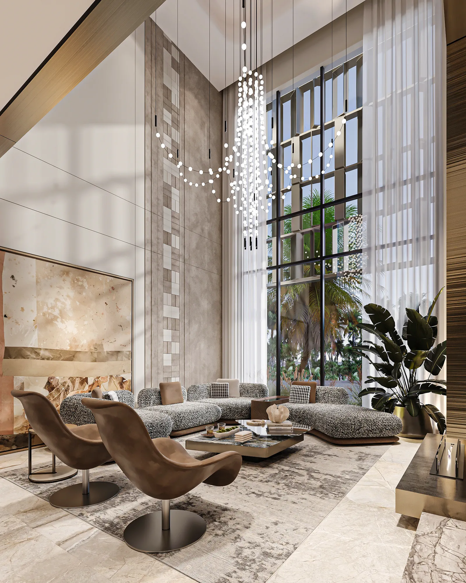 Nawaf Residence: interior design, An Narjis, Riyadh