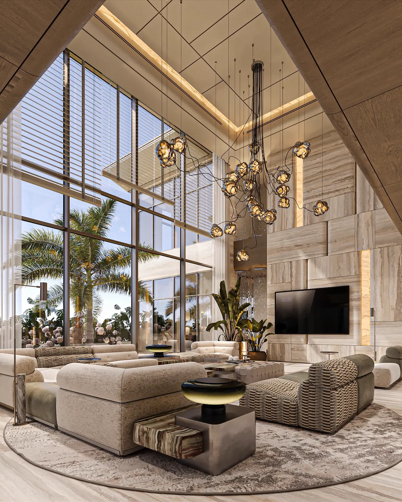 The Hittin Villa: interior design, Riyadh, KSA