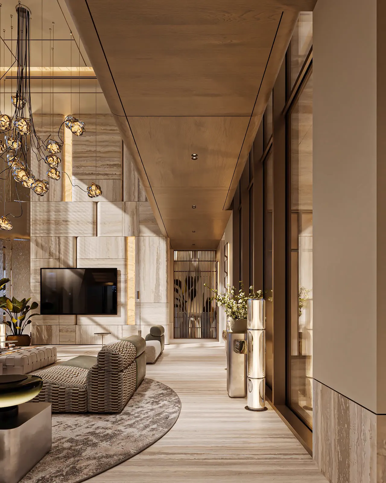 The Hittin Villa: Gallery Corridor, view 1 of 2
