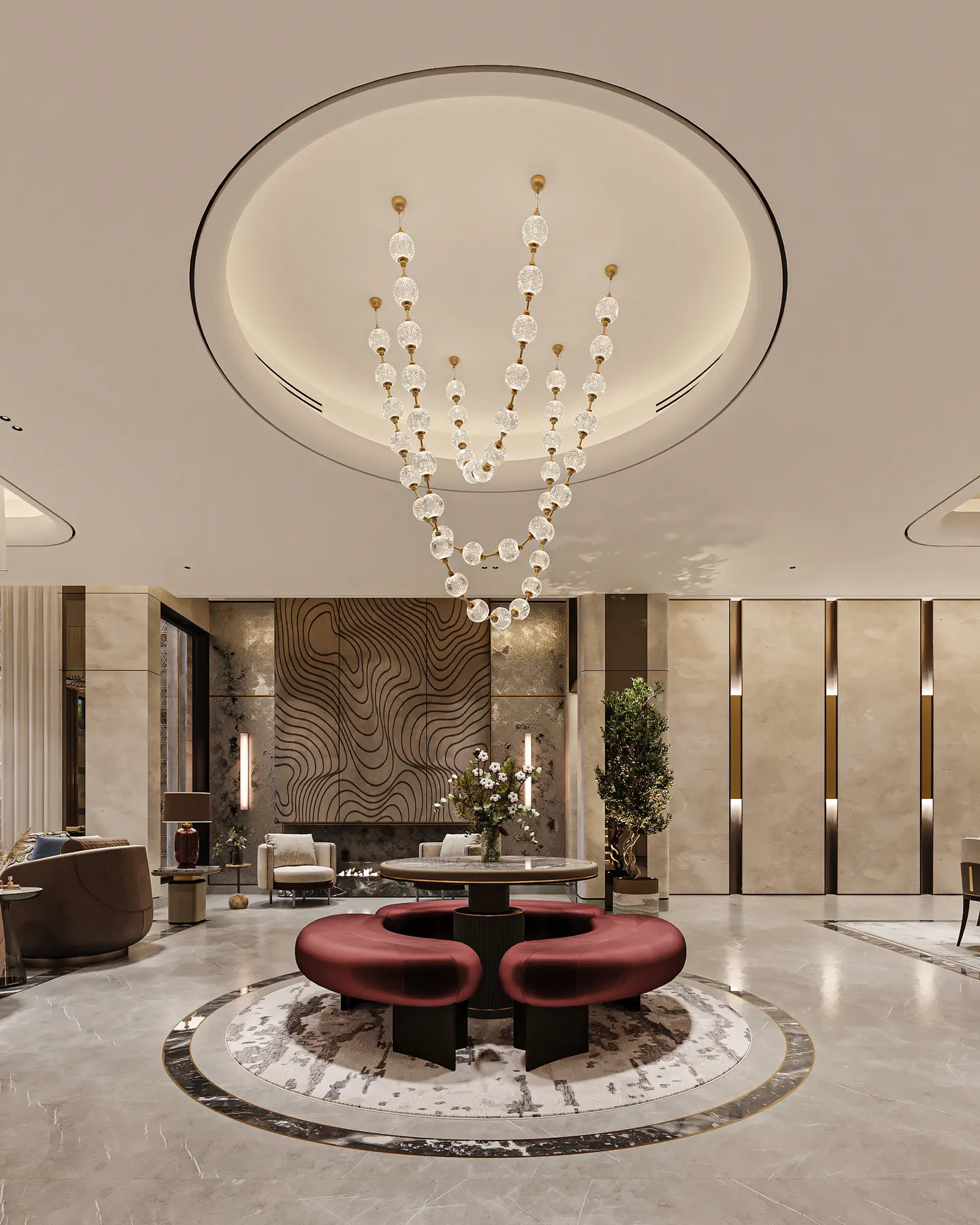 Kuwait Residence: Entrance & Foyer, view 1 of 2
