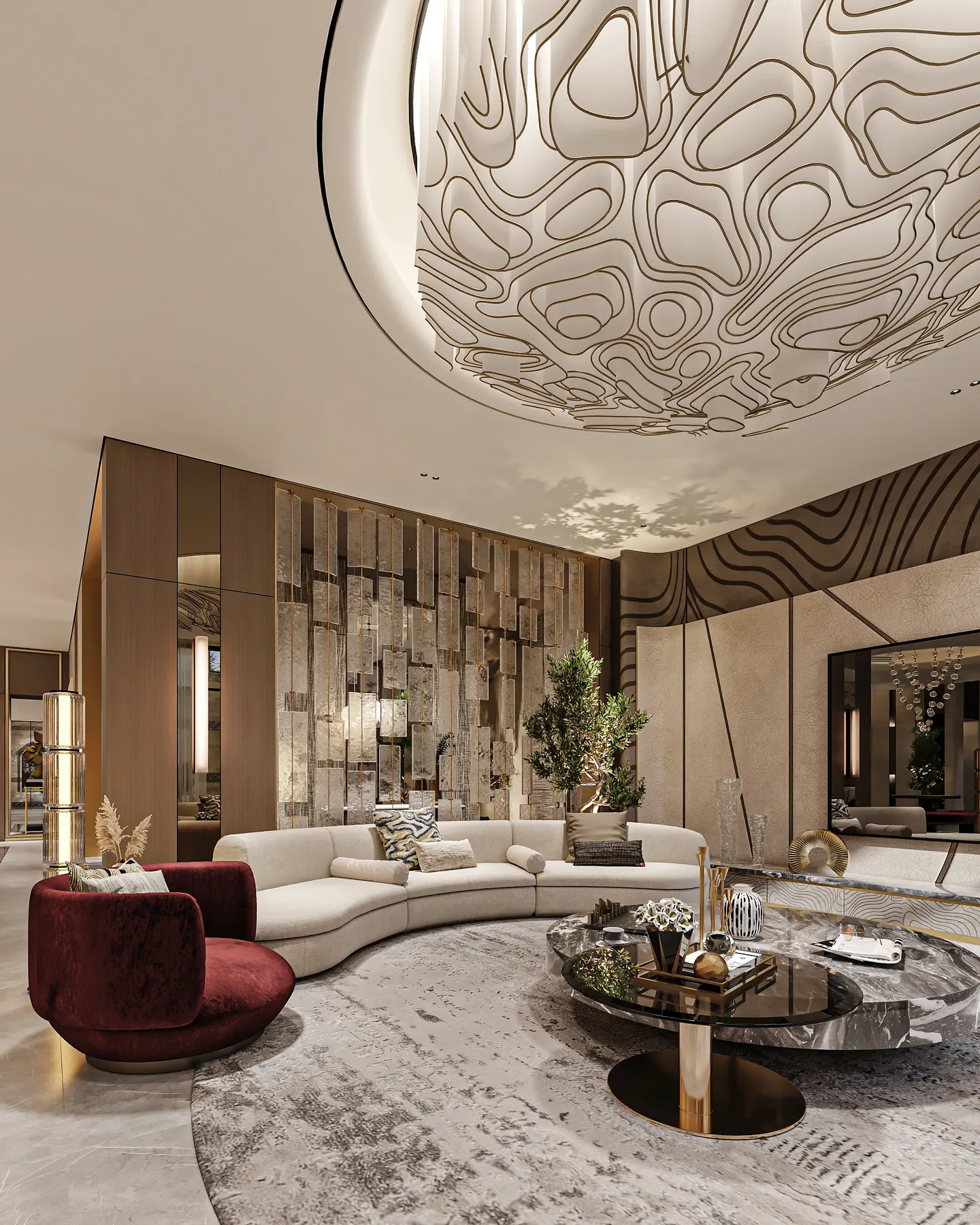 Kuwait Residence: Living Room, view 2 of 3