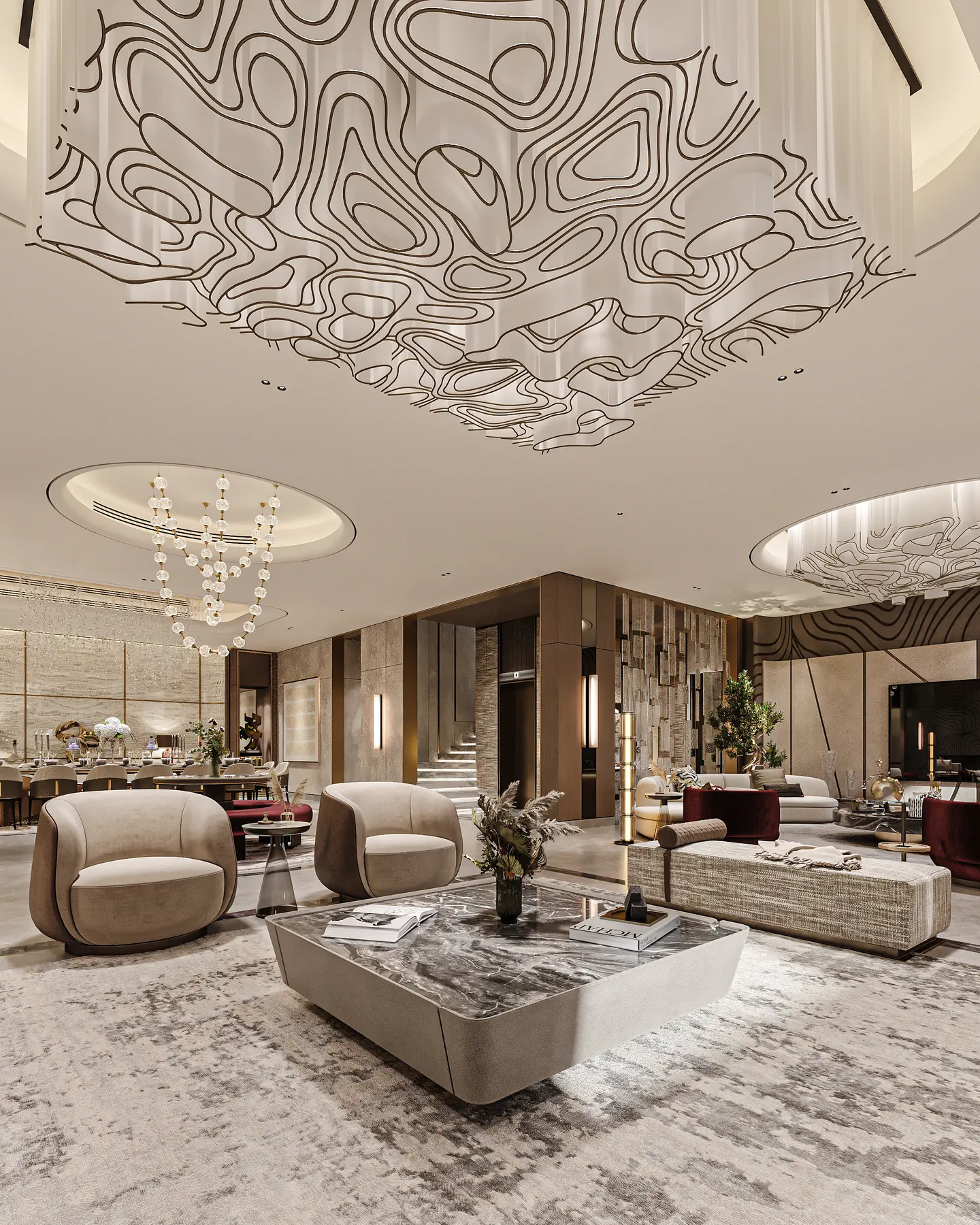 Kuwait Residence: Living Room, view 3 of 3